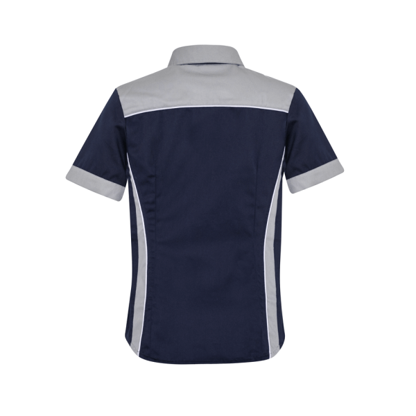 Navy/Gray Circuit Short Sleeve Shirt For Women